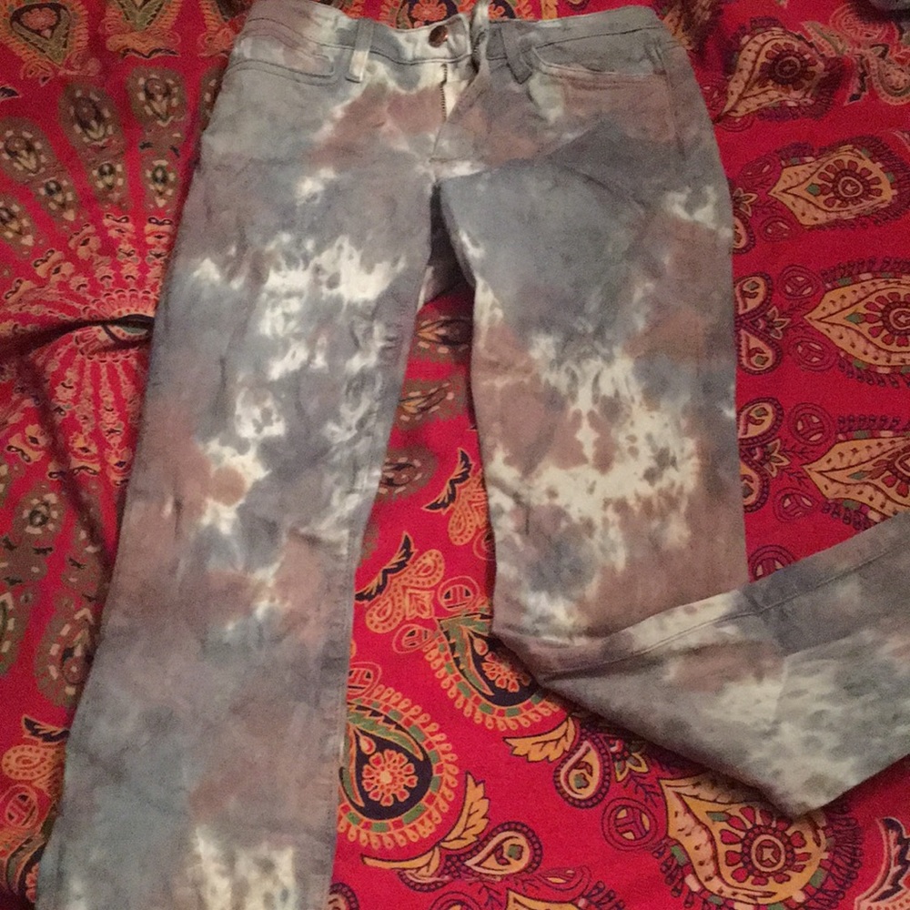 Tie dye denim